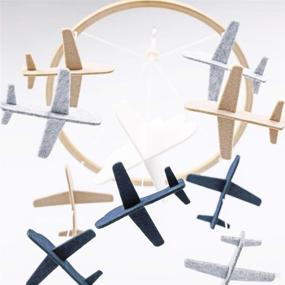 img 3 attached to ☁️ Baby Crib Mobile Airplanes and Cloud Nursery Decoration for Boys - Sorrel and Fern (SEO Version)