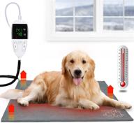 🐾 yuswko upgraded pet heating pad - adjustable temperature(86-141℉), timer(4/8/12/24/48h), waterproof & chew resistant - 18" x 28" large electric heated mat for cats and dogs логотип