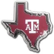 🏈 show your aggie pride with the texas a&m aggies texas shaped color chrome metal auto emblem логотип