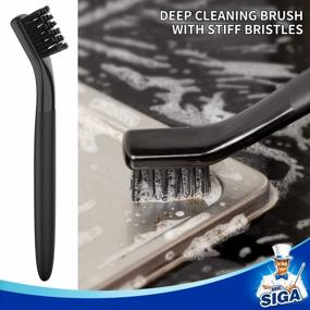img 2 attached to Efficient Grout Cleaning Brush Set By MR.SIGA, Detail Cleaning Tools For Tiles, Sinks, And Drains, Ideal Grout Brush Set For Precise Edge And Crevice Cleaning