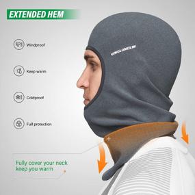 img 2 attached to Stay Warm And Comfortable With QINGLONGLIN'S Winter Balaclava Ski Mask For Men