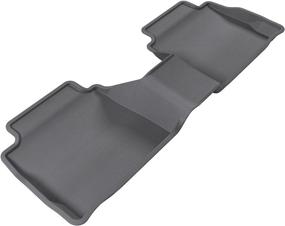 img 4 attached to 3D MAXpider Custom Fit Second Row All-Weather Floor Mat For Select Ford Fusion/ Lincoln MKZ Models - Kagu Rubber (Gray)