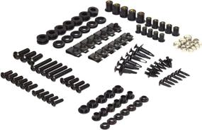 img 4 attached to 🏍️ High-Quality Black Motorcycle Fairing Bolt Kit - Suzuki GSX-R600 / GSX-R750 2006-2007 - Body Screws, Fasteners, and Hardware