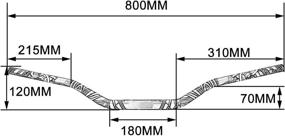 img 4 attached to 🏍️ 1 1/8 Inch 28mm Motorcycle Handlebar Handle Bars with Riser Mount Clamp, Pad, Grips Set - Suitable for KX65/85/100/250F/450F KLX110L/140L/150L/230/250, KLR650 Dirt Bike, Off Road Bike, Pit Bike - Green