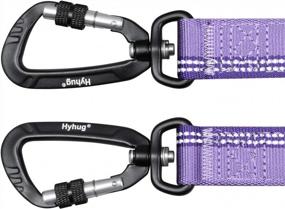 img 1 attached to Hyhug Pets 24 Inch Jacquard Nylon Leash For Large Dogs - Sturdy And Versatile For Walking, Jogging, Camping And Training In Ultra Violet (2021)
