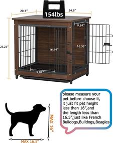 img 1 attached to 🐶 BingoPaw Wooden Dog Crate Furniture: Indoor Pet End Table Kennel with Double Doors - Decorative Puppy House with Removable Tray for Small Medium Large Dogs" -> "BingoPaw Wooden Dog Crate Furniture: Indoor Pet End Table Kennel - Decorative Puppy House with Double Doors & Removable Tray for Small Medium Large Dogs