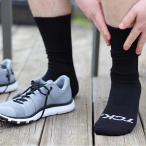 img 3 attached to TCK Cushioned Moisture Wicking Work Crew Socks - 6-Pack For Men And Women - Available In Sizes 9-11, 10-13, And 13-15