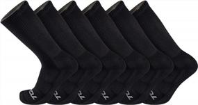 img 4 attached to TCK Cushioned Moisture Wicking Work Crew Socks - 6-Pack For Men And Women - Available In Sizes 9-11, 10-13, And 13-15