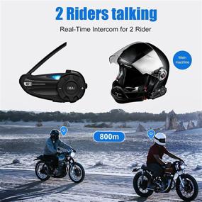 img 1 attached to EJEAS Q2 Bluetooth Intercom for Motorcycle Helmet, 5.1 Headset with Stereo Sound, Quick Pairing, and 800M Range | Motorcycle Communication Device for 2 Riders (1 Pack)