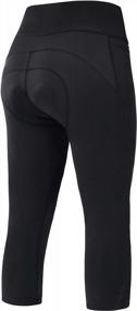 img 2 attached to Fulbelle Women'S 3D Padded Cycling Pants W/ Capri Bike Tights & Pockets | Leggings