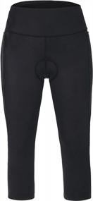img 3 attached to Fulbelle Women'S 3D Padded Cycling Pants W/ Capri Bike Tights & Pockets | Leggings