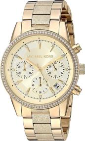 img 3 attached to Часы Michael Kors Womens Quartz из нержавеющей стали с покрытием