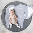 baby play mat for tummy time | elephant crawling mat, cushion & rug for kids children toddlers bedroom nursery blanket logo