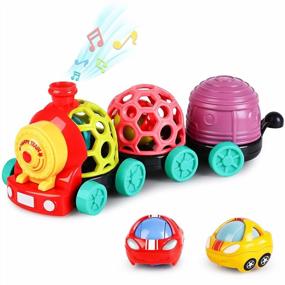img 4 attached to Musical Train Soft Rattles Baby Toys For Early Development And Sensory Play - Perfect Christmas Gifts For Infants And Toddlers 6-24 Months