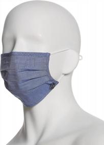 img 3 attached to Pleated Woven Fabric Face Masks By Original Penguin - Reusable And Stylish