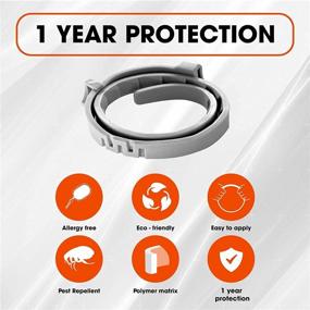 img 2 attached to YiXiEr Long-Lasting Collar for Dogs (25 Inches) and Cats (13 Inches), Safe & Effective, Waterproof, 12 Months Prevention, One Size Fits All