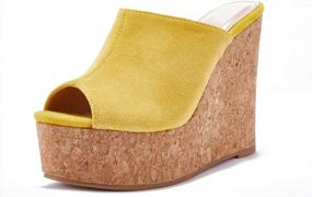 img 4 attached to Stylish And Comfy: LAICIGO'S Wedge Platform Sandals For Trendy Summer Fashion