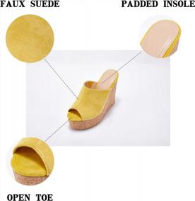 img 1 attached to Stylish And Comfy: LAICIGO'S Wedge Platform Sandals For Trendy Summer Fashion
