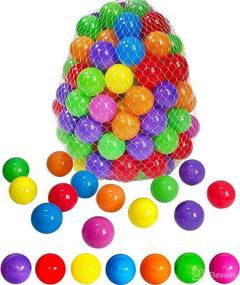 img 4 attached to 🌈 Versatile 50 Soft Plastic Ball Pit Balls - Ideal for Kids' Ball Pits, Play Tents, Baby Pools, Parties, Photo Booths & More!