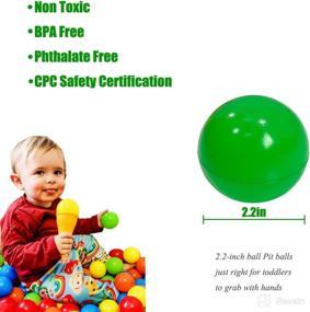 img 2 attached to 🌈 Versatile 50 Soft Plastic Ball Pit Balls - Ideal for Kids' Ball Pits, Play Tents, Baby Pools, Parties, Photo Booths & More!