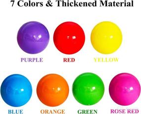 img 3 attached to 🌈 Versatile 50 Soft Plastic Ball Pit Balls - Ideal for Kids' Ball Pits, Play Tents, Baby Pools, Parties, Photo Booths & More!