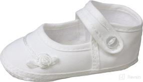 img 3 attached to 👧 Girls Cotton Batiste Shoe Embroidered with Tiny Braid and Rosebud - Little Things That Matter a Great Deal for SEO