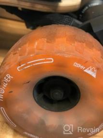 img 6 attached to IWONDER Discovery Cloud Wheels 120Mm - Patented Damping Foam Core, Translucent Urethane, All-Terrain Off-Road, Compatible With Electric Skateboards (Not Suitable For Hub Motors)