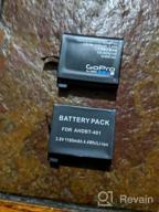 img 1 attached to Get Uninterrupted Adventure With Suptig Battery (2 Pack) And Daul Charger For GoPro HERO4 Black/Silver And AHDBT-401 review by Rusty Calcara