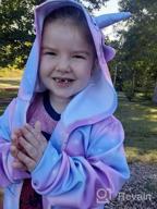 img 1 attached to Nidoul Kid Girls Unicorn Rainbow Hoodie Jacket with Pockets: A Cozy and Stylish Sweatshirt review by Danielle Nosbush