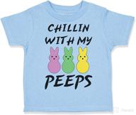 🐰 chillin' with my peeps bunny: custom toddler t-shirt for easter fun logo