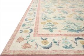img 2 attached to Blush Eden Accent Rug By Rifle Paper Co. X Loloi - 2'0" X 5'0" - Collection EDE-01