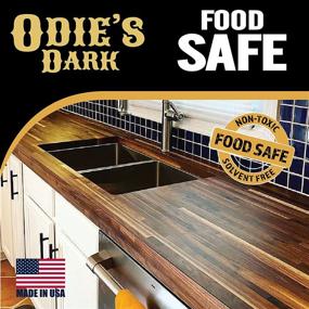 img 1 attached to 🌳 Odie’s Dark Wood Finish and Stabilizer 9oz Jar | Ages Beautifully | Food Safe Solvent-Free | Non-Toxic Glossy Coat with Simple Application