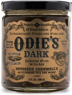 🌳 odie’s dark wood finish and stabilizer 9oz jar | ages beautifully | food safe solvent-free | non-toxic glossy coat with simple application logo