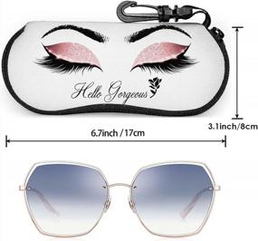 img 2 attached to Eyelashes Sunglasses Neoprene Zipper Eyeglass Men's Accessories