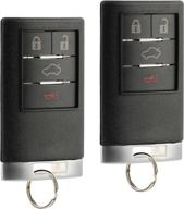 🔑 2 keyless entry remote key fobs for 2008-2013 cadillac dts & cts (ouc6000066) - not for push to start логотип