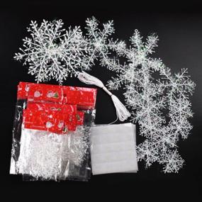 img 2 attached to Transform Your Home Into A Winter Wonderland With BTNOW'S 63-Piece White Snowflake Decoration Set