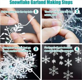 img 1 attached to Transform Your Home Into A Winter Wonderland With BTNOW'S 63-Piece White Snowflake Decoration Set