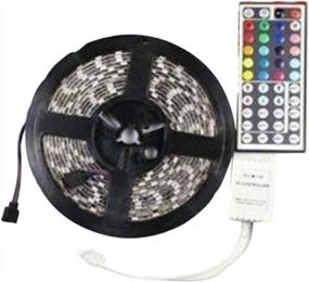 img 1 attached to Water Resistant 16.4 Ft LED Strip Light With Remote - 300 LEDs, Flexible And IP65 Rated