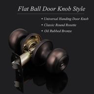 5-pack probrico oil rubbed bronze privacy door knobs with keyless handle lockset for bedrooms and bathrooms logo