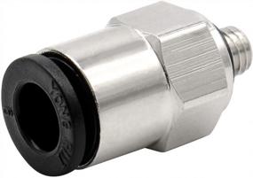 img 2 attached to 10-Pack Baomain Quick Fittings - 6Mm Push In Joint Thread With Male M5 PC6-M5 Pneumatic Connector