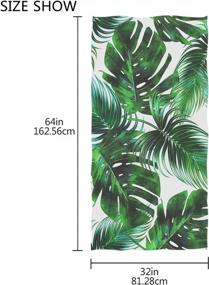 img 2 attached to Get Tropical With Our Jungle Floral Green Bath Towels - Soft, Absorbent, And Perfect For Gym, Sports, Spa, Beach, And Home Decor!