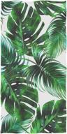 погрузитесь в тропики с нашими зелеными банными полотенцами с цветочным принтом джунглей - мягкими, впитывающими и идеально подходящими для тренажерного зала, спорта, спа, пляжа и домашнего декора! логотип