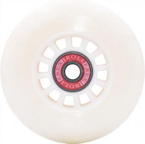 img 1 attached to Lollipop Rollerex Boardwalk Inline Skate Wheels (Set Of 2 With Bearings, Spacers, And Washers) - Available In Multiple Sizes For Improved SEO