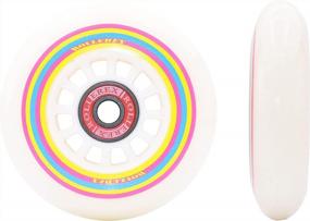 img 3 attached to Lollipop Rollerex Boardwalk Inline Skate Wheels (Set Of 2 With Bearings, Spacers, And Washers) - Available In Multiple Sizes For Improved SEO