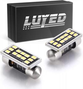 img 4 attached to LUYED 2 X 640 люмен Чрезвычайно яркие чипсеты 3020 12-EX 1,25 дюйма DE3175 DE3021 DE3022 3175 Светодиодные лампы, используемые для купольного освещения, ксеноновый белый