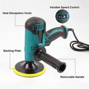 img 1 attached to 🚗 700W Car Buffer Polisher Machine: Dual Action Random Orbital Buffers for Boat Floor Polishing and Waxing