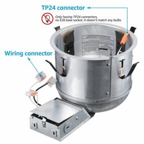 img 1 attached to Upgrade Your Lighting Setup With TORCHSTAR'S 8-Pack 6 Inch Remodel Recessed Lighting Housing - IC Rated Air Tight, Max 20W Compatible, And ETL Certified For Damp Locations