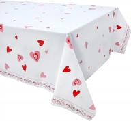add a touch of romance to your valentine's day dinner with pandecor's pink and red hearts plastic tablecloth! logo