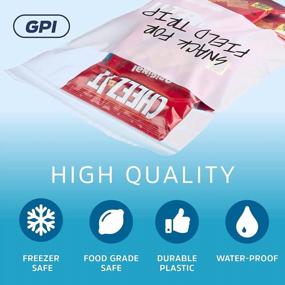 img 2 attached to GPI Case Of 1000 9" X 12" Clear Plastic RECLOSABLE Zip Bags - Bulk 2 Mil Thick Strong & Durable Poly Baggies With Resealable Zipper Top Lock & Write-On White Block, For Storage, Packaging & Shipping