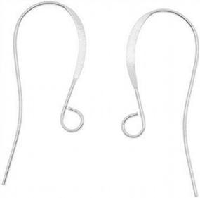 img 1 attached to 50-Piece Silver Earring Hooks - Elegant & Long | Beadaholique